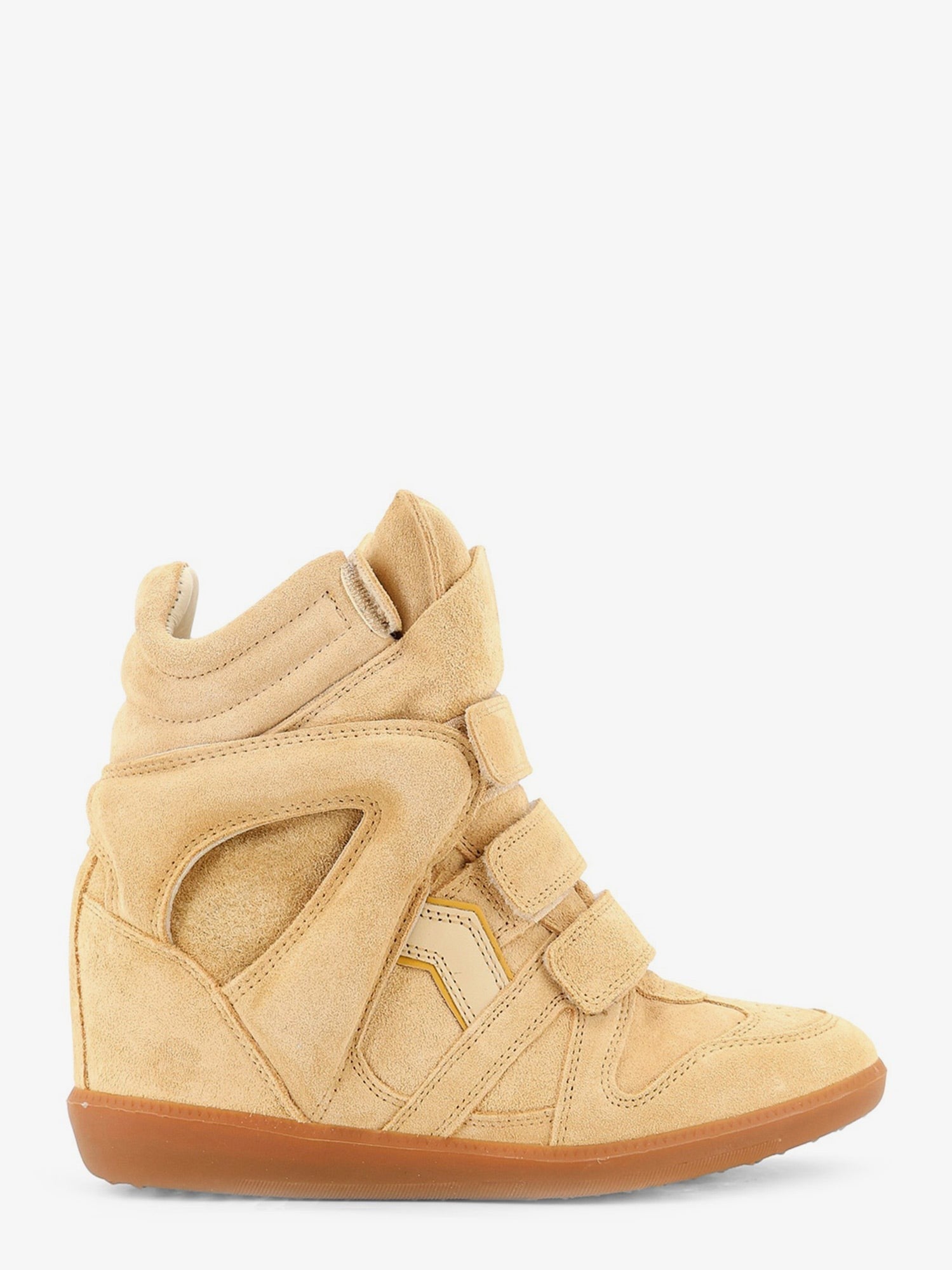 ISABEL MARANT Women's Bekett Suede and Leather Sneakers Beige