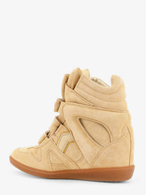 ISABEL MARANT Women's Bekett Suede and Leather Sneakers Beige