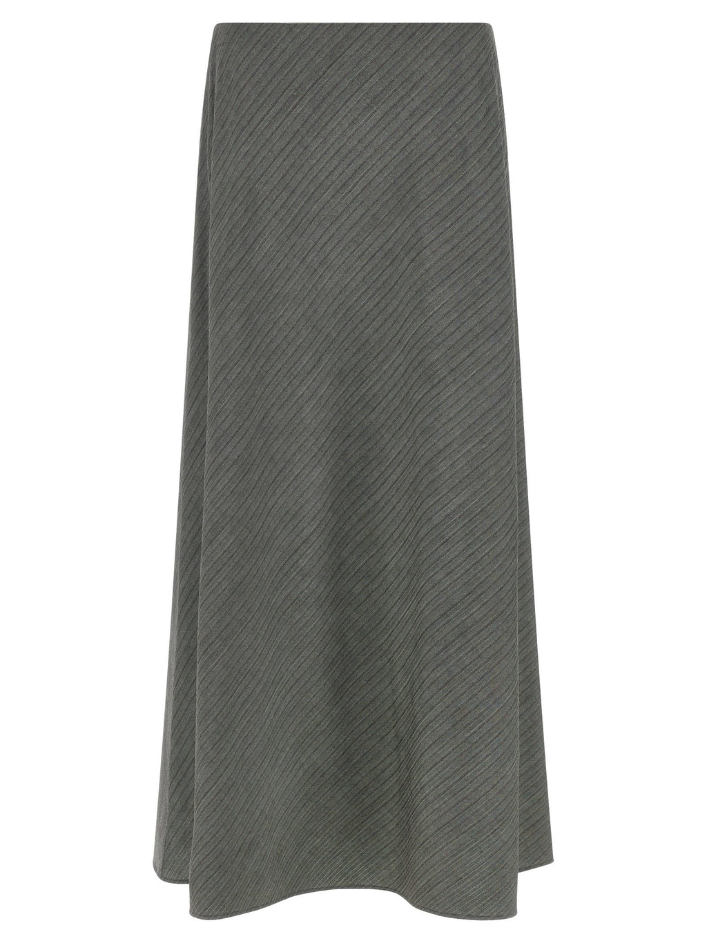Alberta Ferretti Bell Chevron Skirt Grey