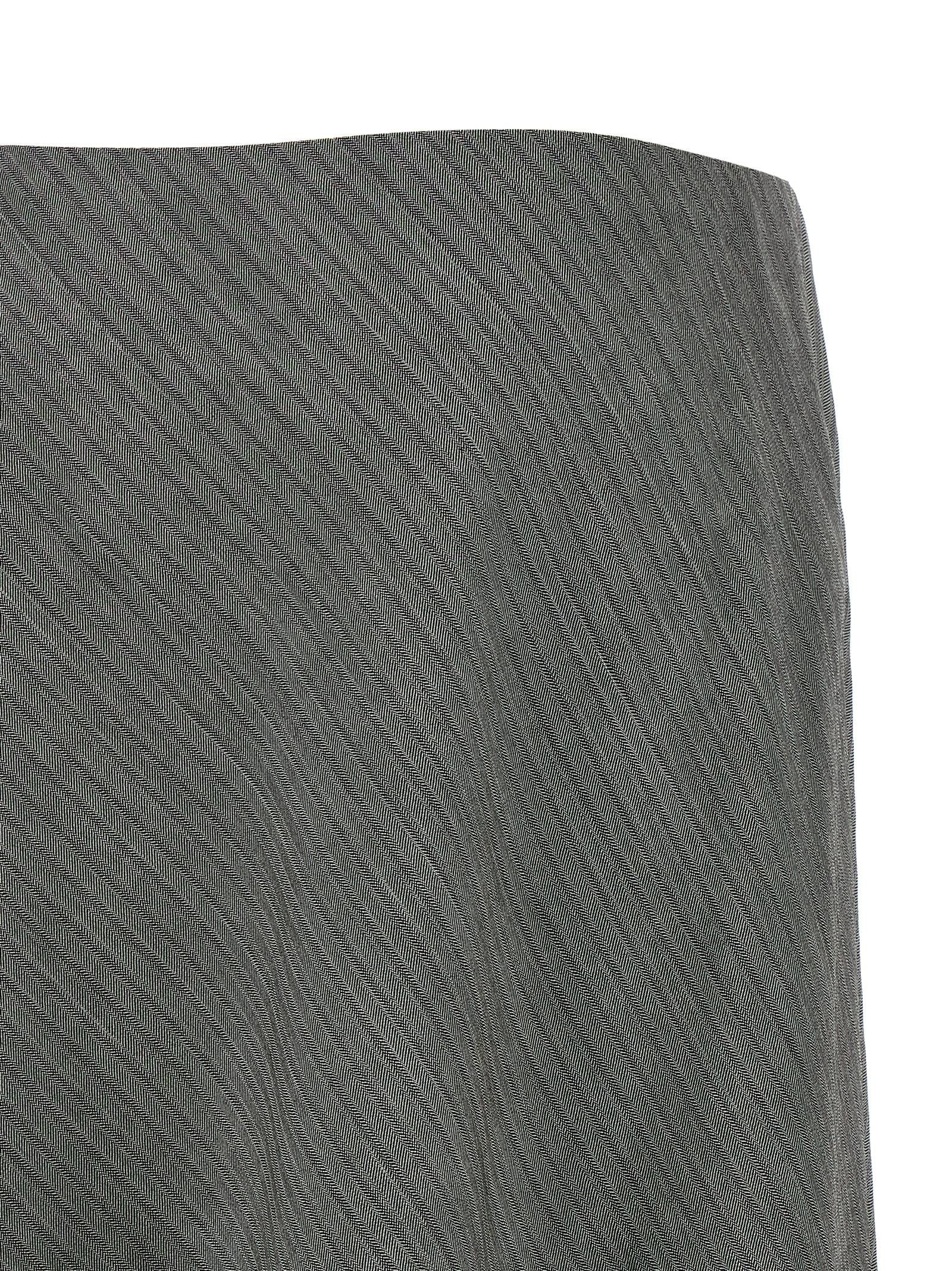Alberta Ferretti Bell Chevron Skirt Grey