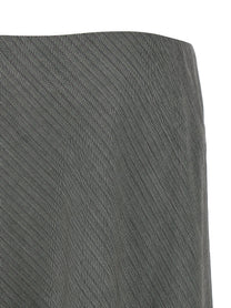 Alberta Ferretti Bell Chevron Skirt Grey