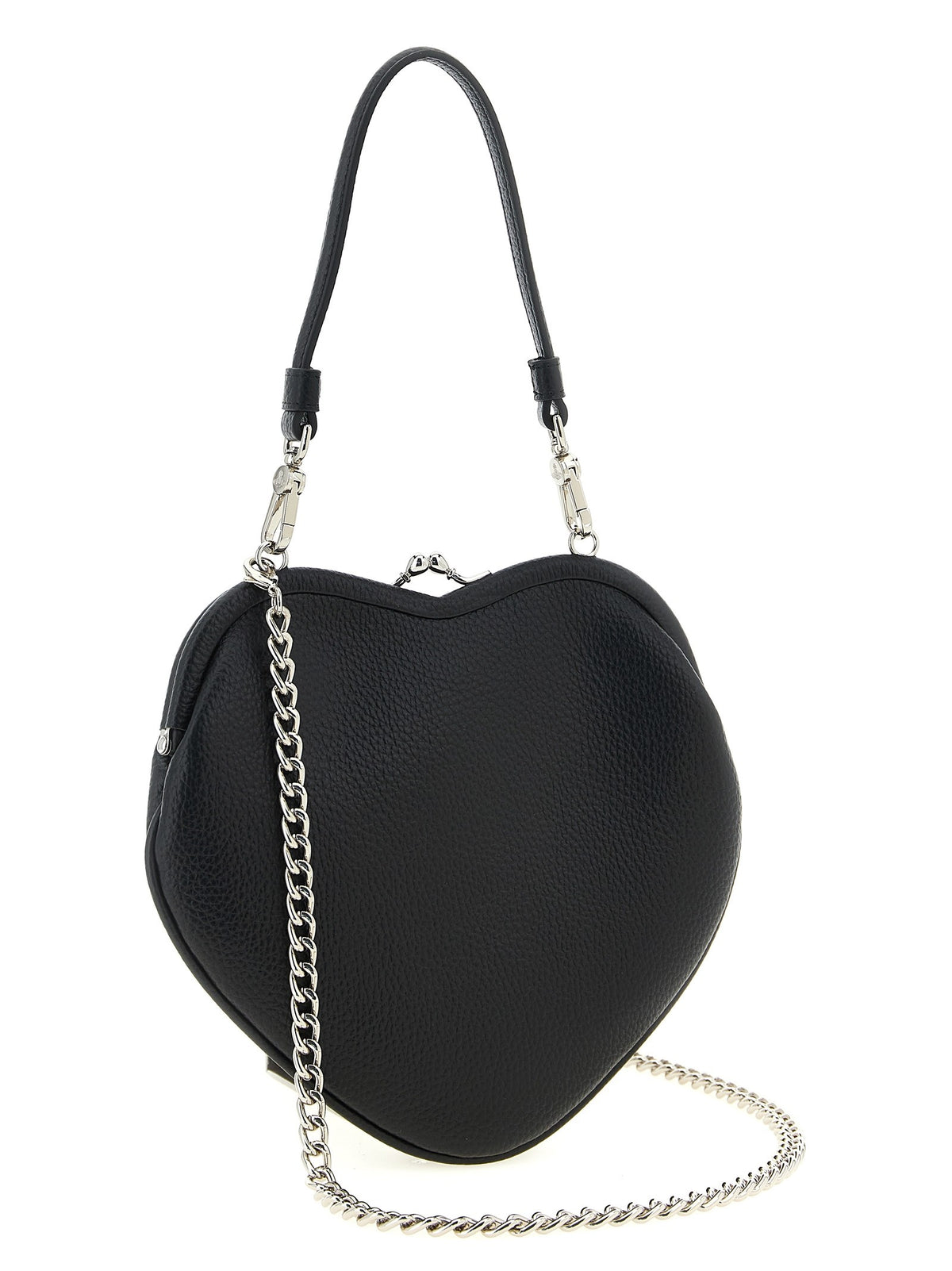Vivienne Westwood Belle Heart Frame Handbag Black, view 2