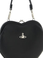 Vivienne Westwood Belle Heart Frame Handbag Black, view 3