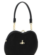 Vivienne Westwood Belle Heart Frame Purse Handbag Black, view 3