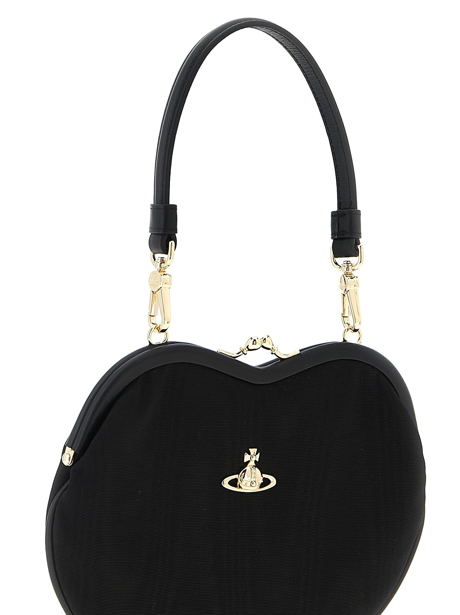 Vivienne Westwood Belle Heart Frame Purse Handbag Black