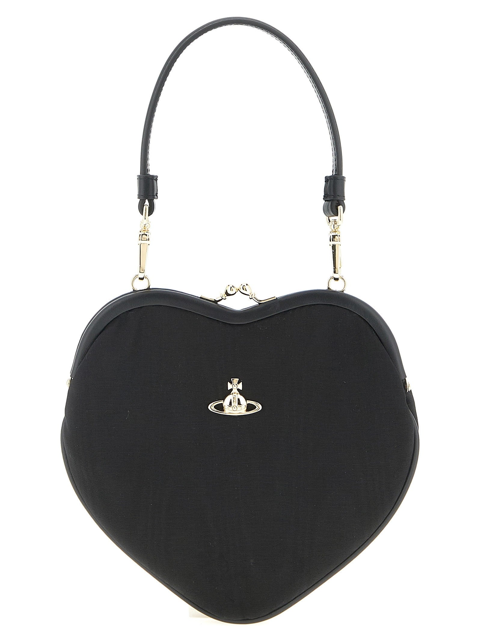 Vivienne Westwood Belle Heart Frame Purse Handbag Black
