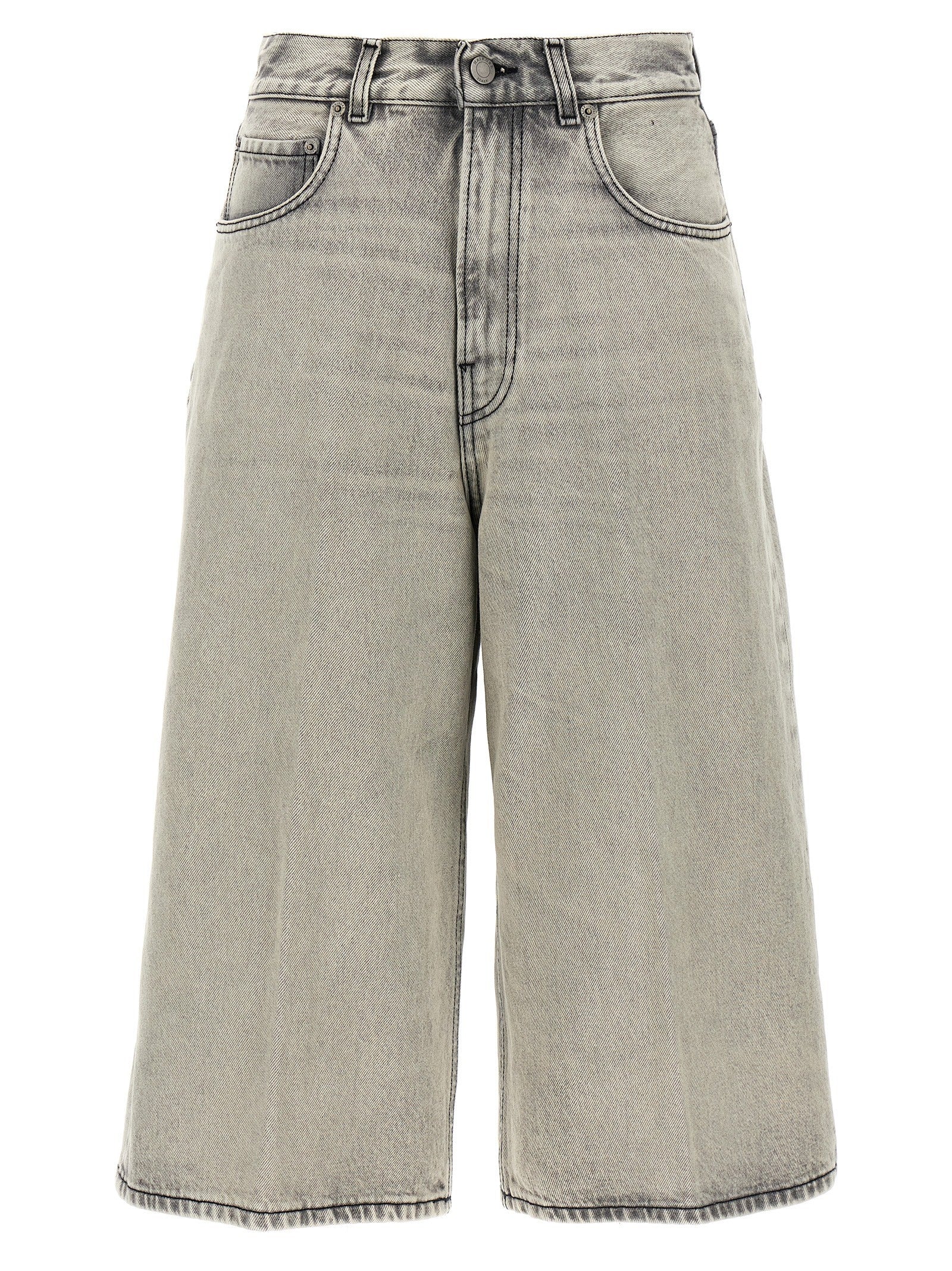Haikure Belle Pearl Grey Bermuda Shorts White