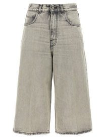 Haikure Belle Pearl Grey Bermuda Shorts White