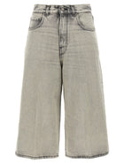Haikure Belle Pearl Grey Bermuda Shorts White