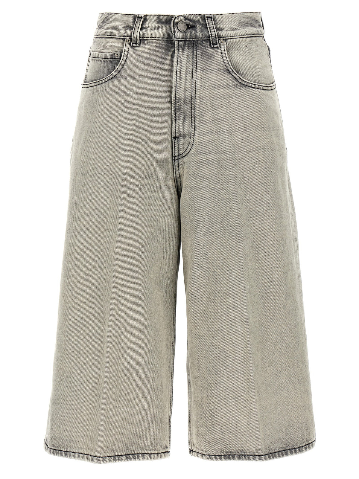 Haikure Belle Pearl Grey Bermuda Shorts White