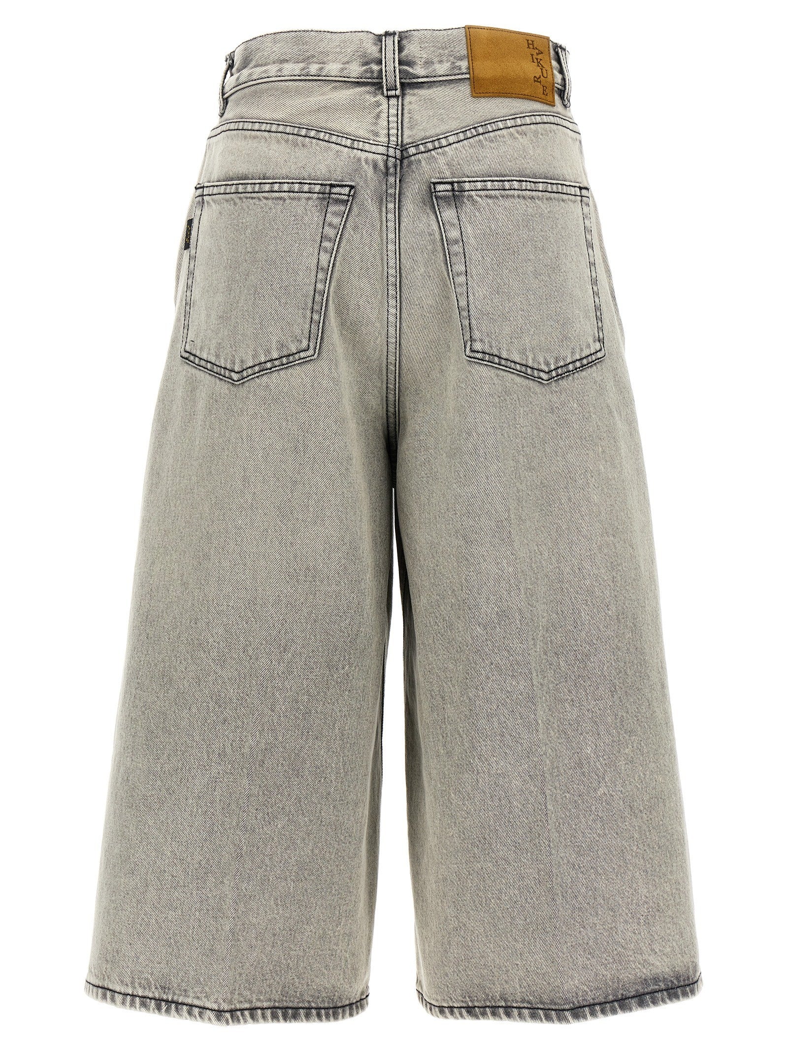 Haikure Belle Pearl Grey Bermuda Shorts White