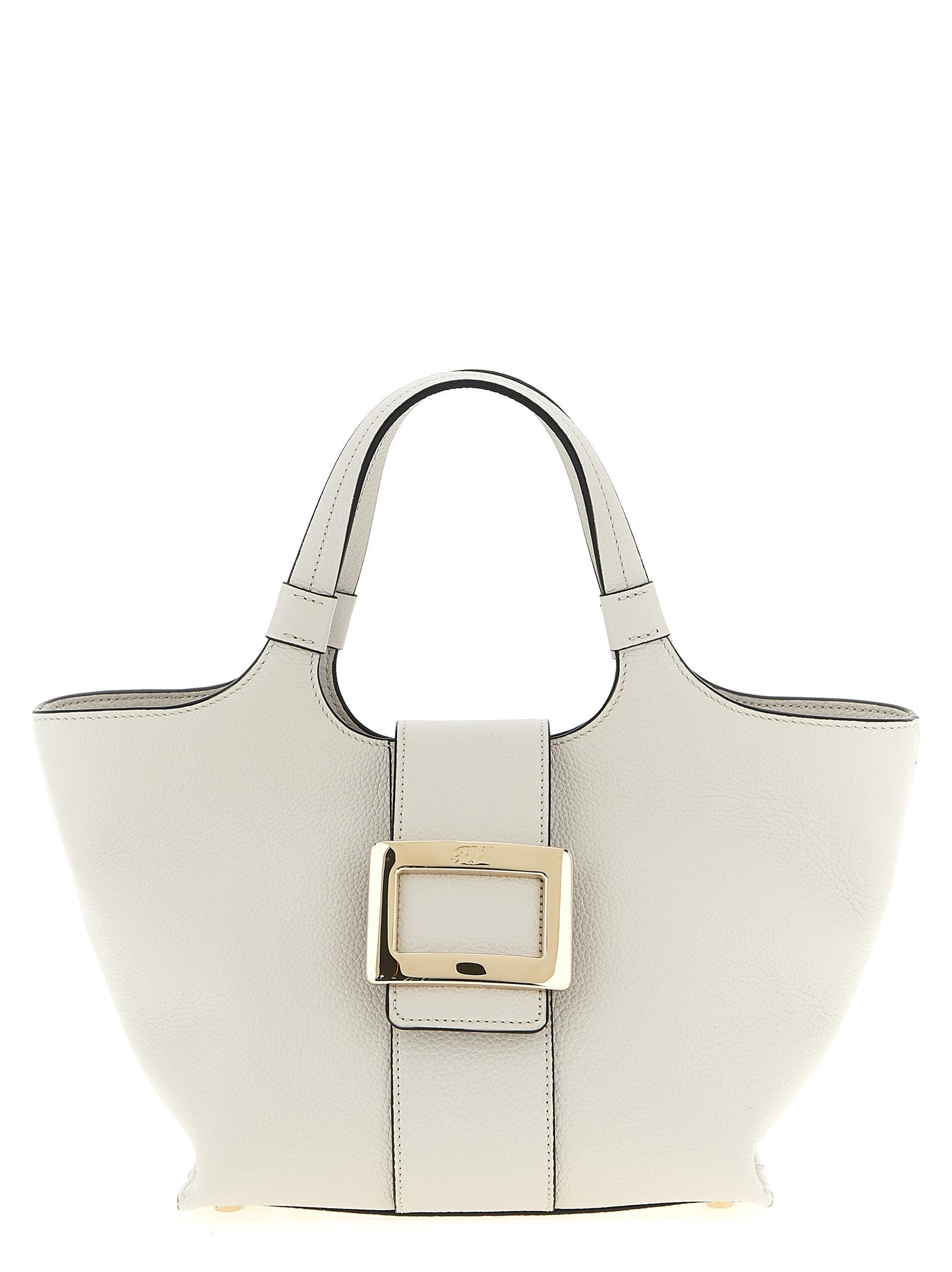 Roger Vivier Belle Vivier Mini Shopping Bag Grey