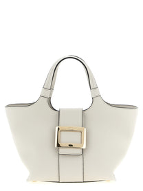 Roger Vivier Belle Vivier Mini Shopping Bag Grey