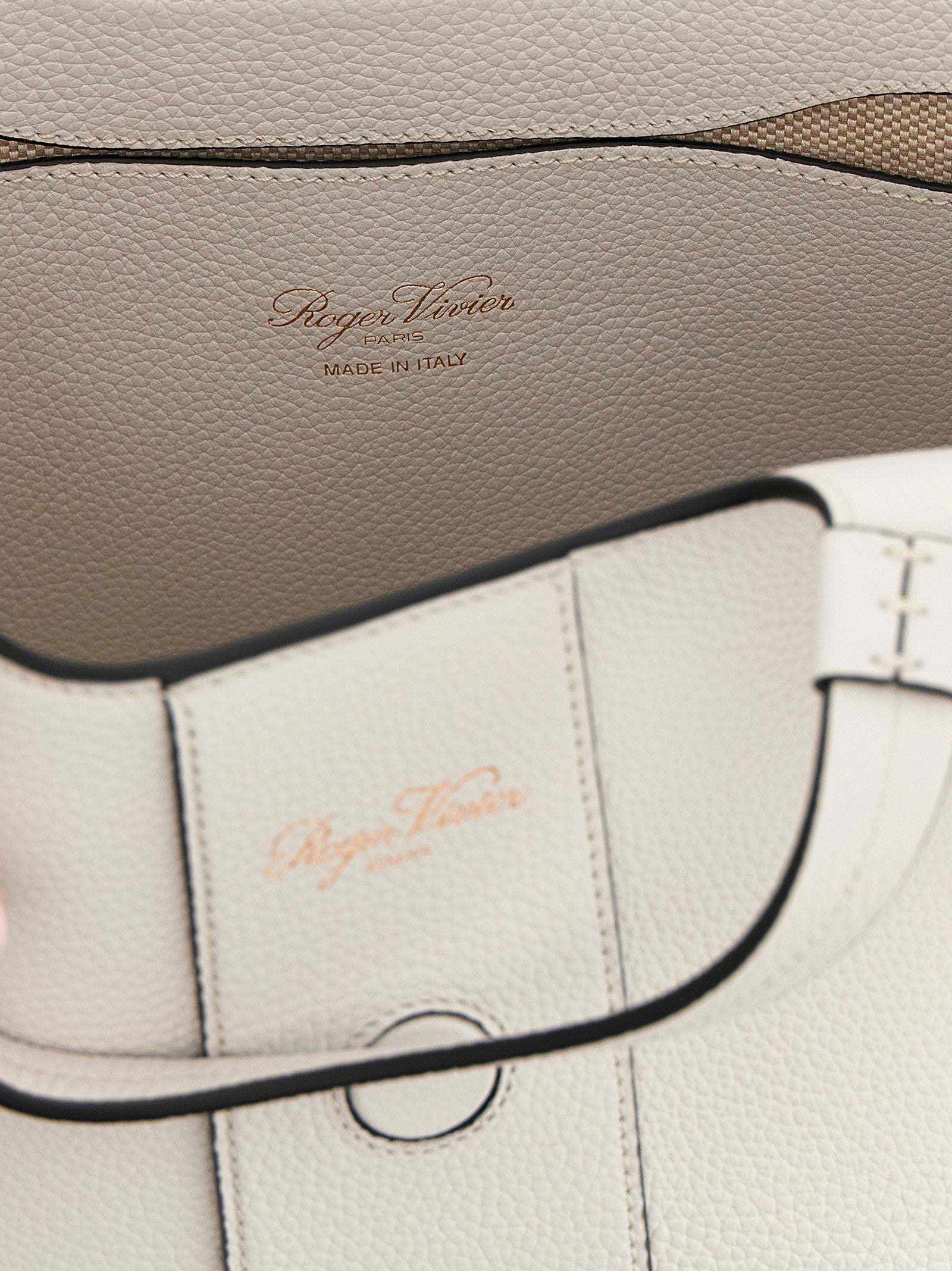 Roger Vivier Belle Vivier Mini Shopping Bag Grey