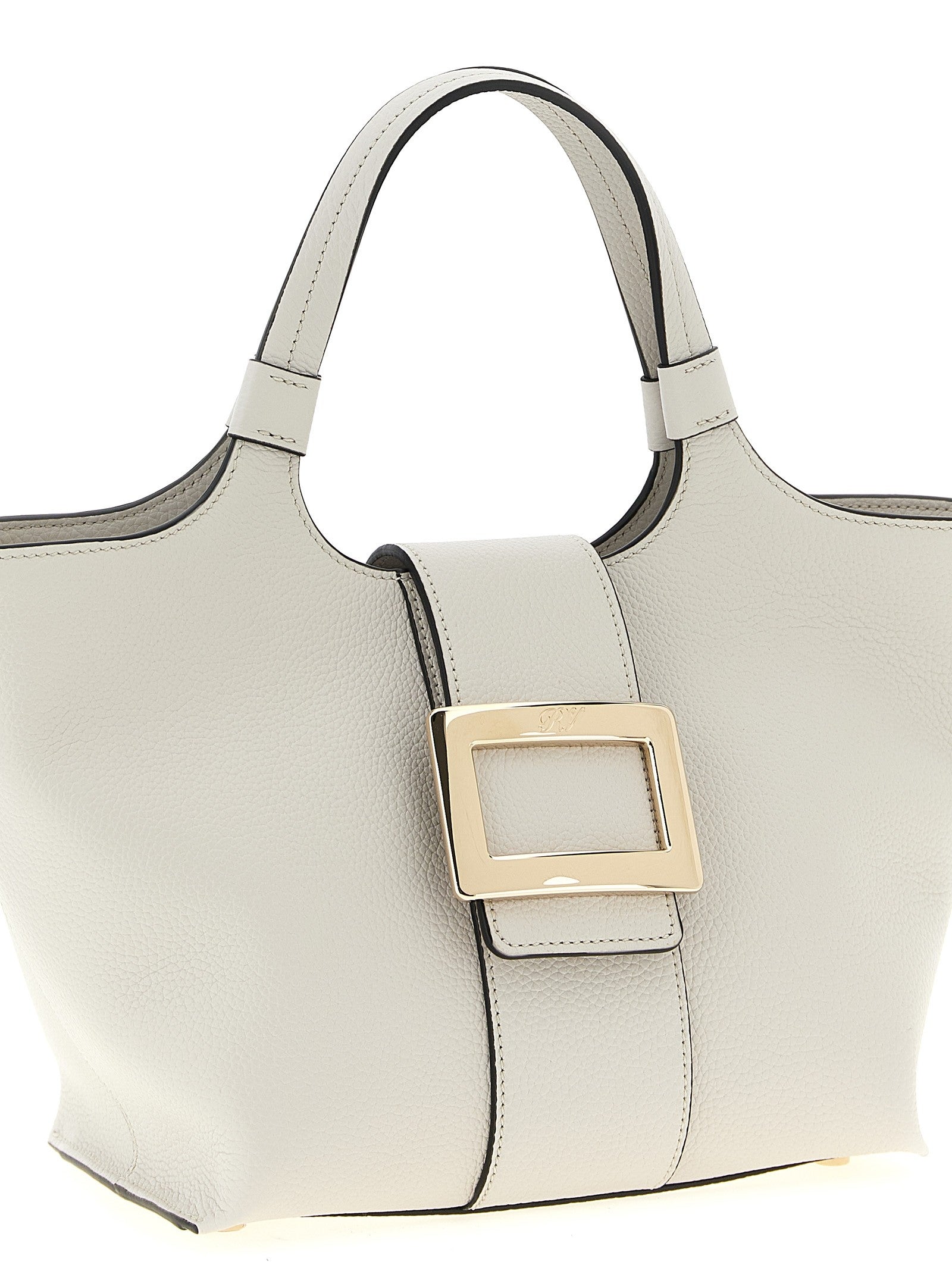 Roger Vivier Belle Vivier Mini Shopping Bag Grey