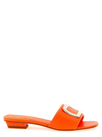 Roger Vivier Belle Vivier Slides Orange