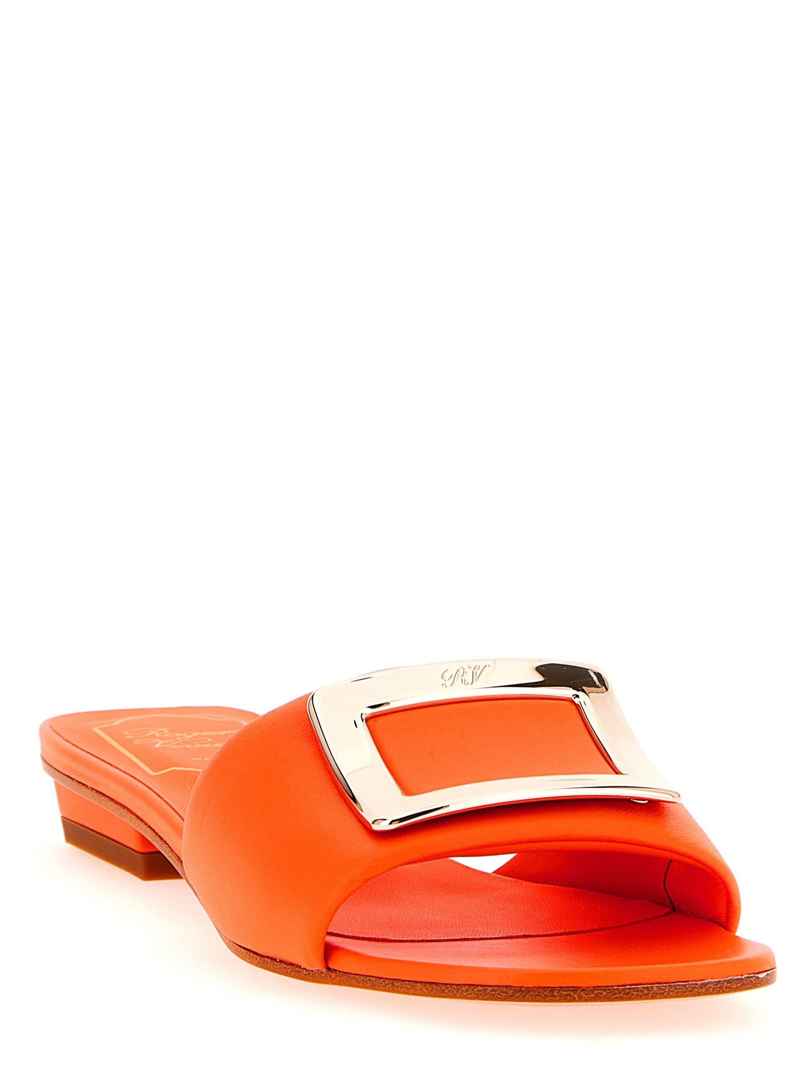 Roger Vivier Belle Vivier Slides Orange
