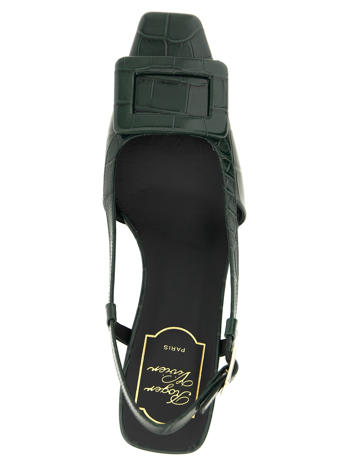 Roger Vivier Belle Vivier Slingback Green, view 4