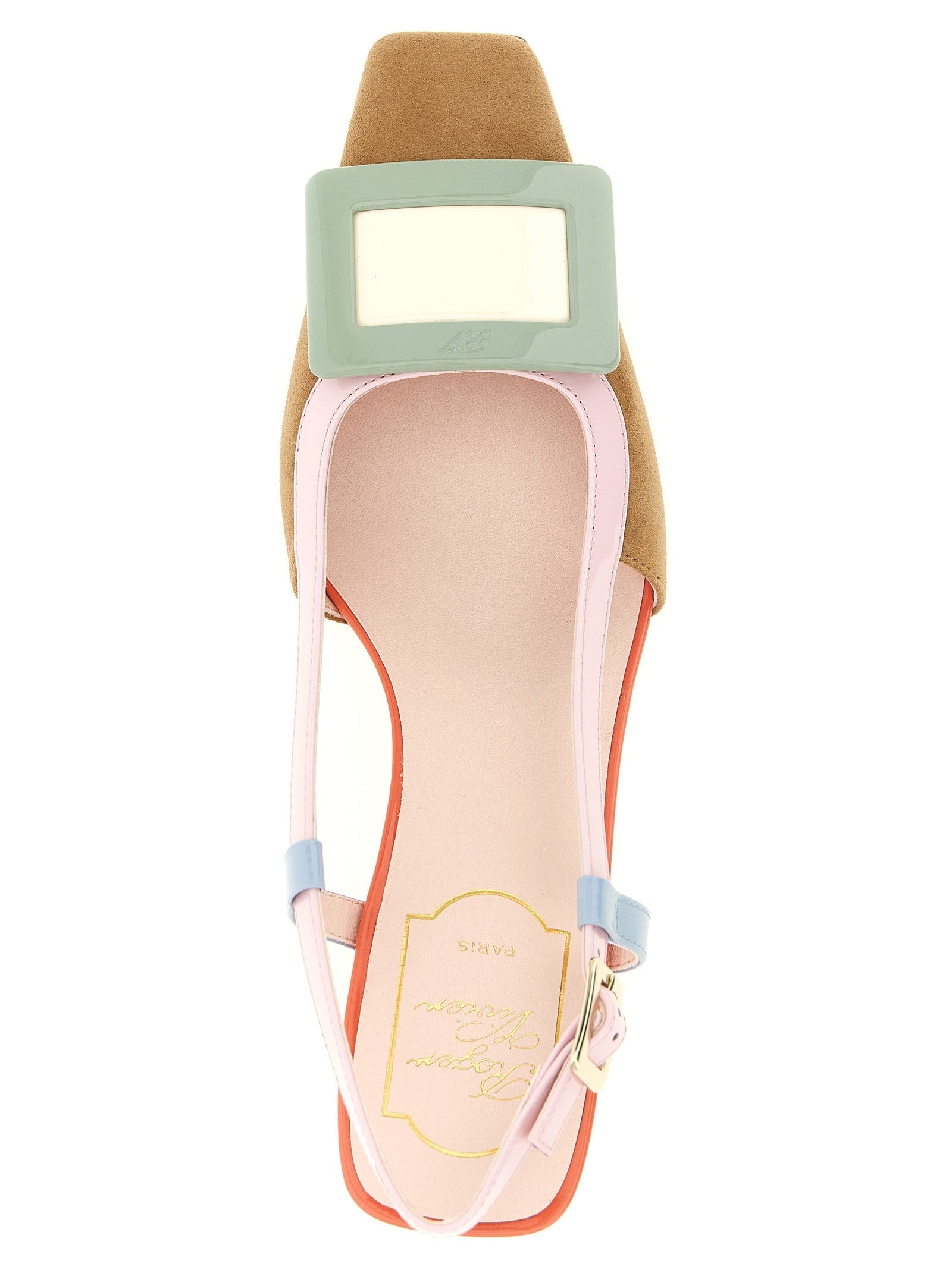 Roger Vivier Belle Vivier Slingback Gold