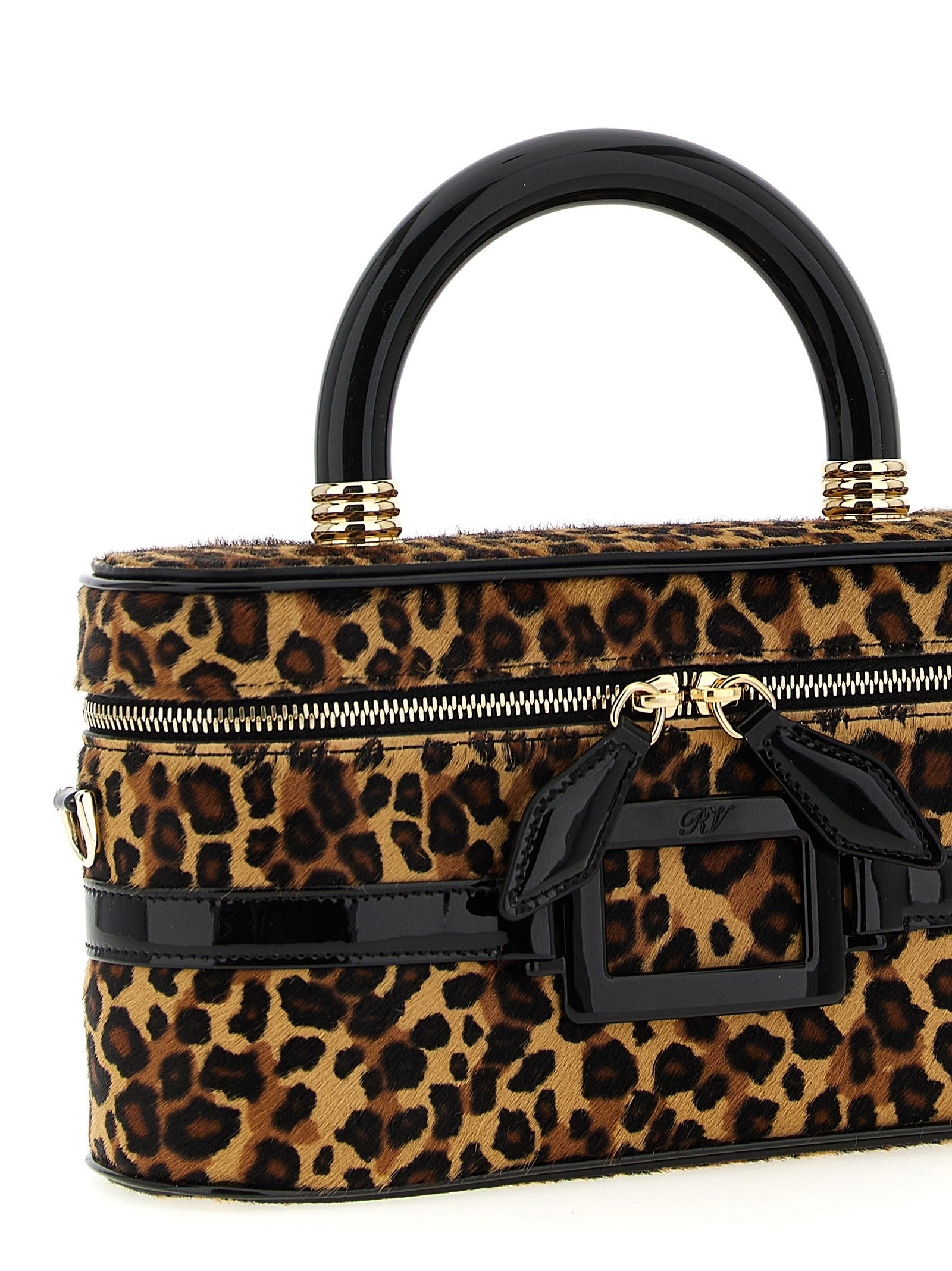 Roger Vivier Belle Vivier Vanity Mini Handbag Gold