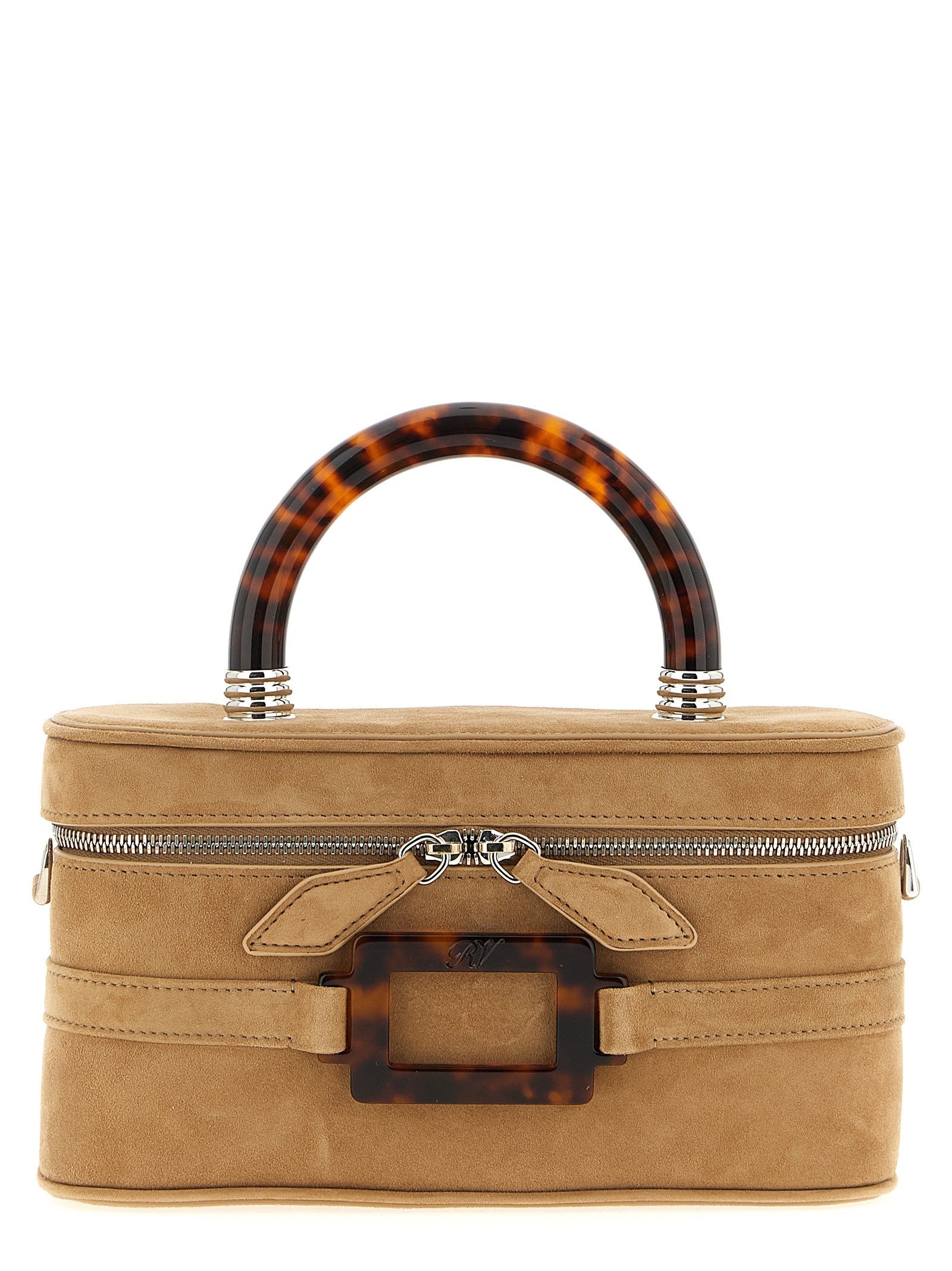 Roger Vivier Belle Vivier Vanity Mini Handbag Beige
