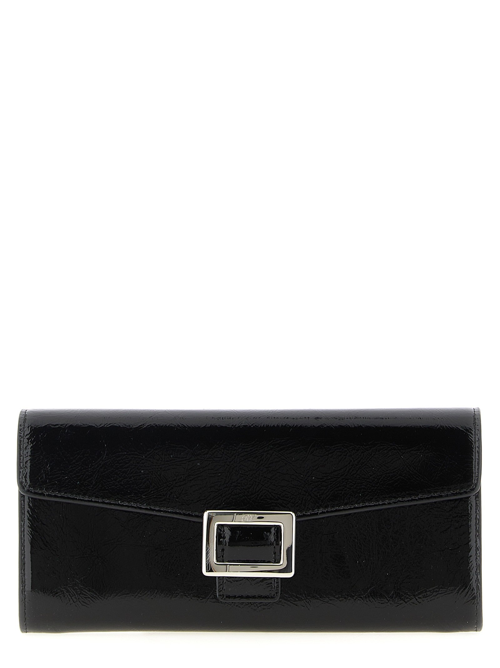 Roger Vivier Belle Vivier Wallet on Chain Black