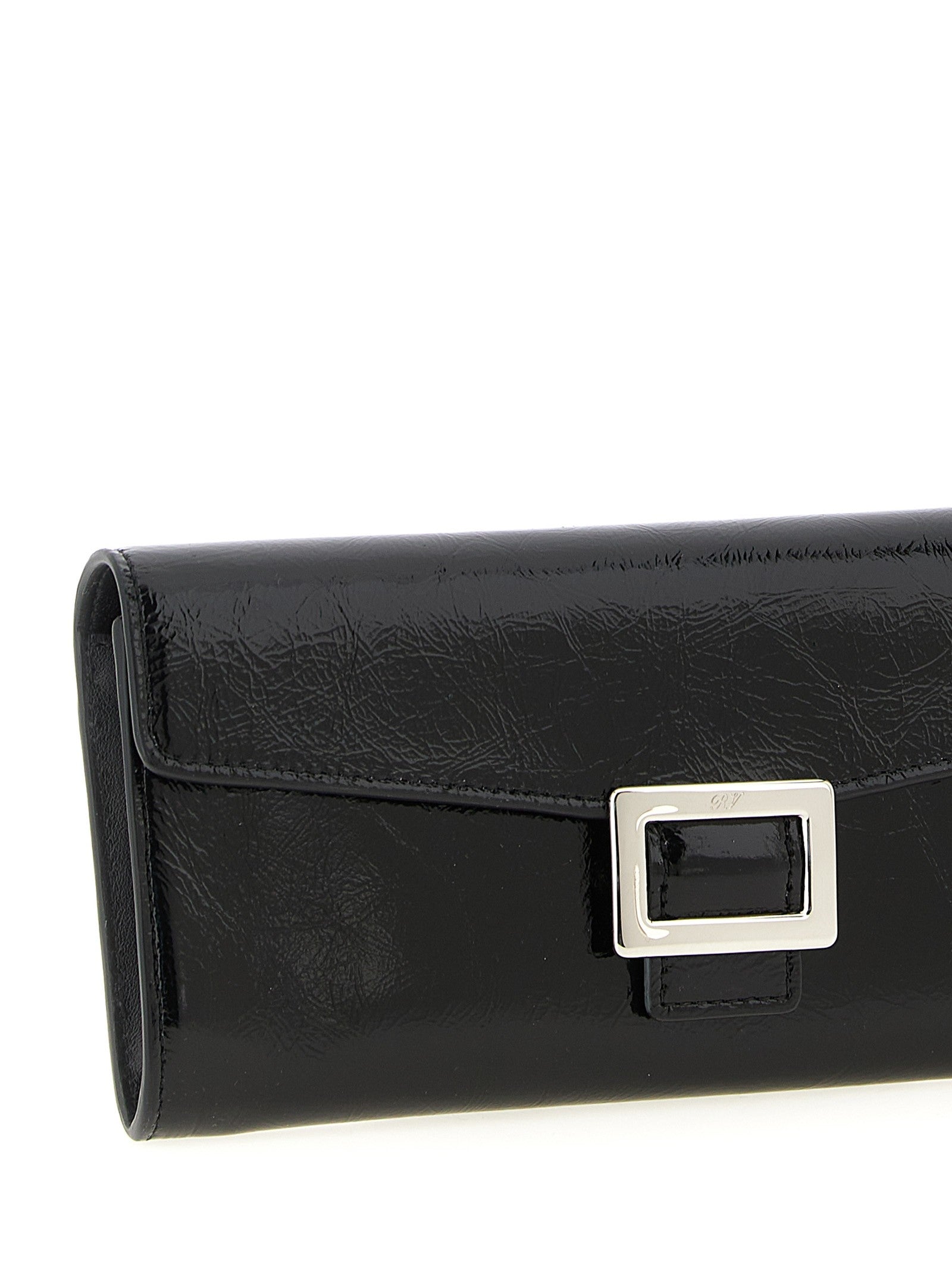 Roger Vivier Belle Vivier Wallet on Chain Black