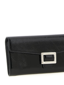 Roger Vivier Belle Vivier Wallet on Chain Black