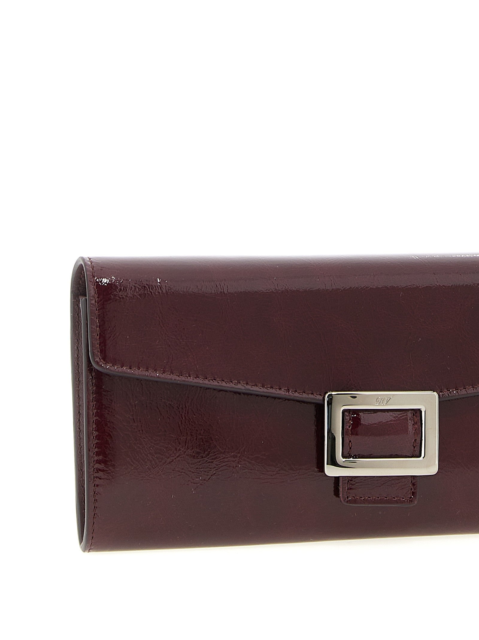 Roger Vivier Belle Vivier Wallet on Chain Red