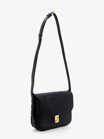 Soeur Women's Bellissima Maxi Leather Crossbody Bag Black