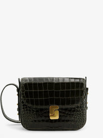 Soeur Women's Bellissima Mini Leather Crossbody Bag Green