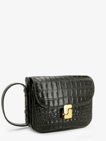 Soeur Women's Bellissima Mini Leather Crossbody Bag Green