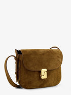 Soeur Women's Bellissima Mini Suede Crossbody Bag Beige, view 3