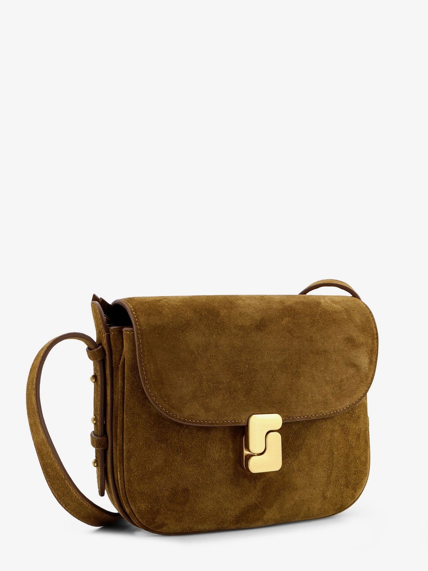 Soeur Women's Bellissima Mini Suede Crossbody Bag Beige