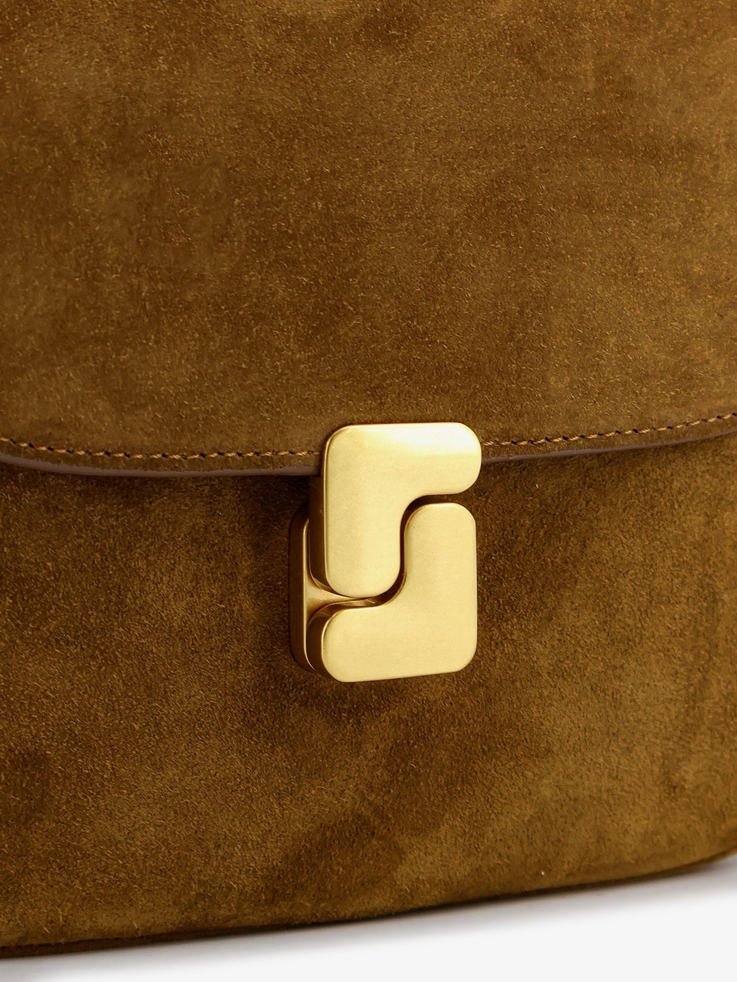 Soeur Women's Bellissima Mini Suede Crossbody Bag Beige