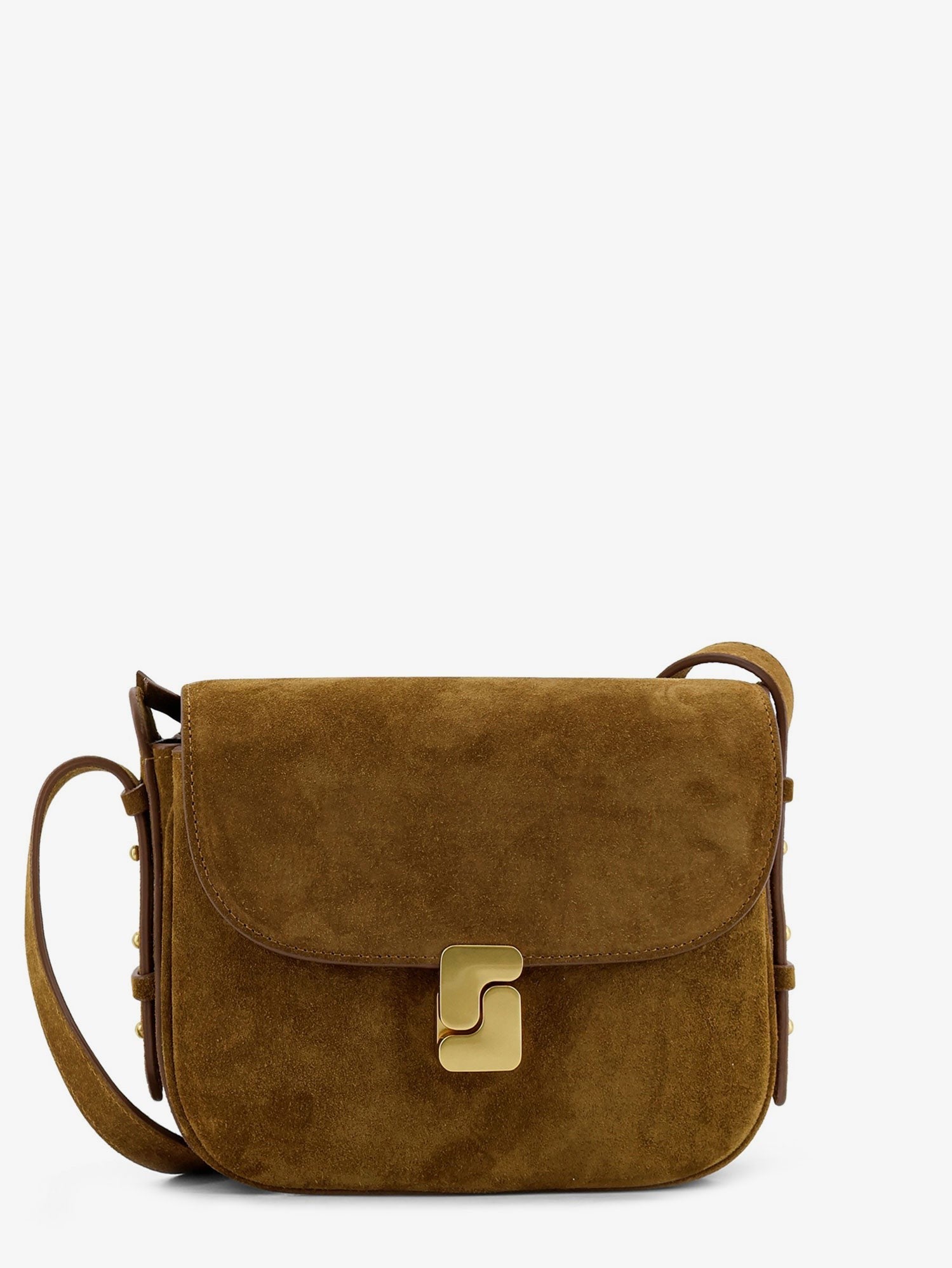 Soeur Women's Bellissima Mini Suede Crossbody Bag Beige