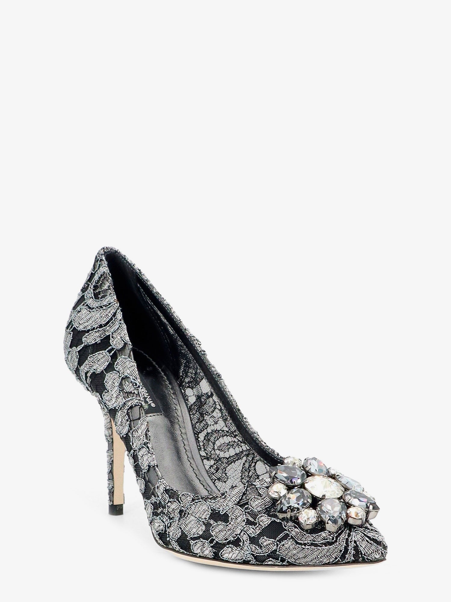 Dolce &amp; Gabbana Women's Bellucci Lurex Lace Pimps Blue