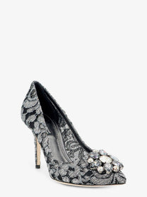 Dolce &amp; Gabbana Women's Bellucci Lurex Lace Pimps Blue