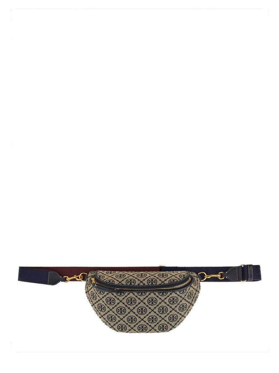 Tory Burch Women's Belt Bag Monogram Blue Tory Burch