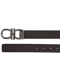Ferragamo Men's Belt Hooks Brown
