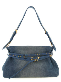 Pinko Belt Large Shoulder Bag Blue
