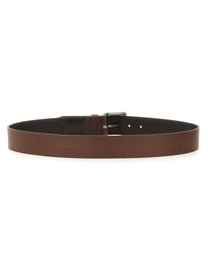 BOSS Men's Cintura Con Fibbia Brown