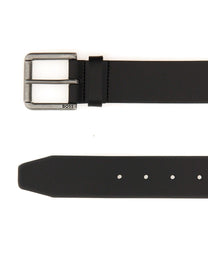 BOSS Men's Cintura Con Fibbia Black