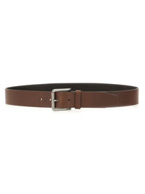 BOSS Men's Cintura Con Fibbia Brown