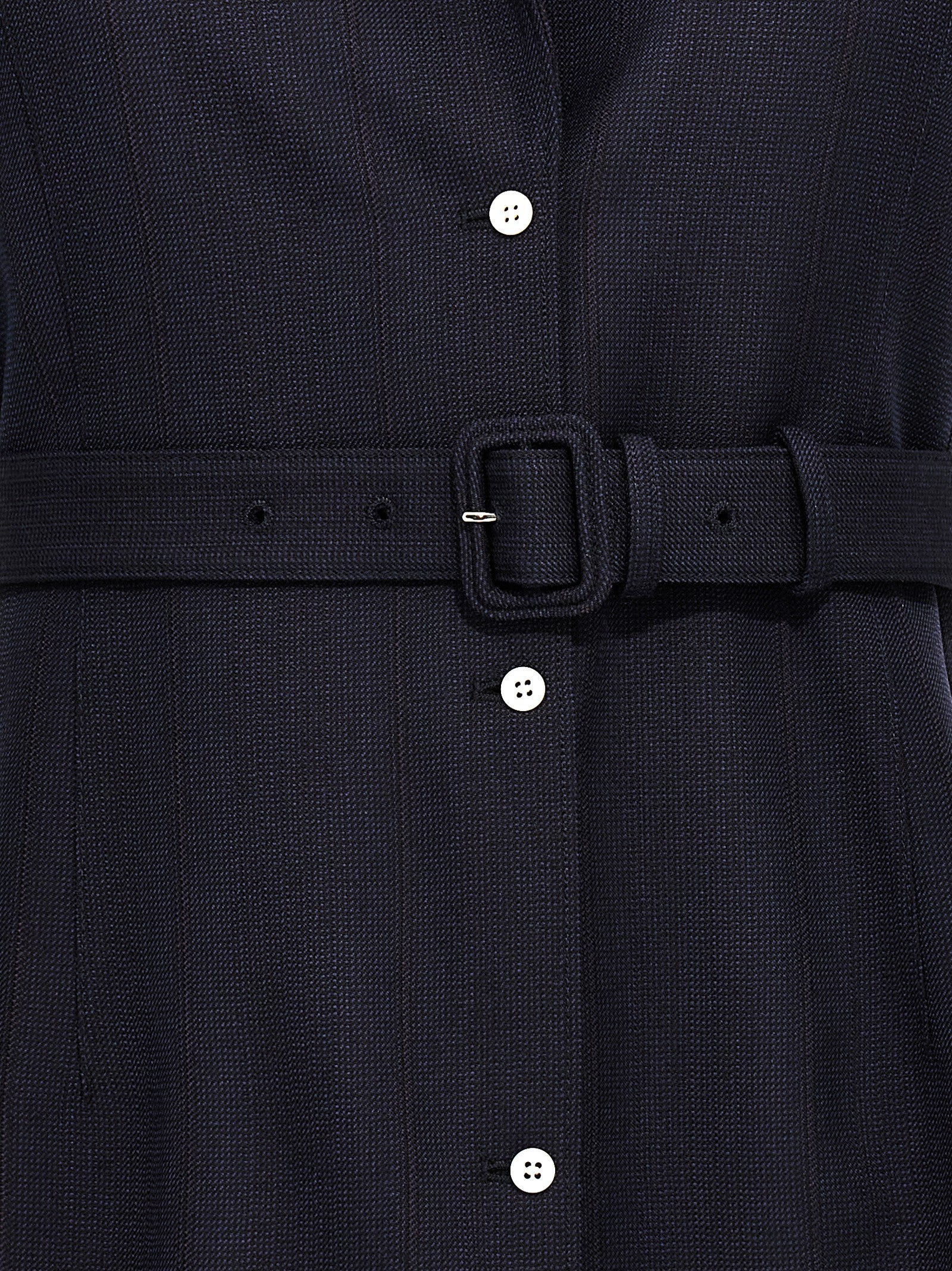 PRADA Belt Wool Vest Blue