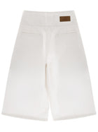 Ami Paris Women's Belted Bermuda Shorts White, view 2