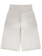 Ami Paris Women's Belted Bermuda Shorts White