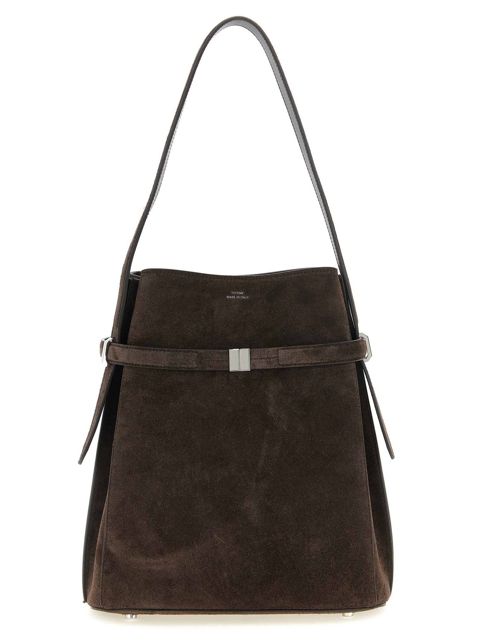 Toteme Women's Belted Bucket Shoulder Bag Brown