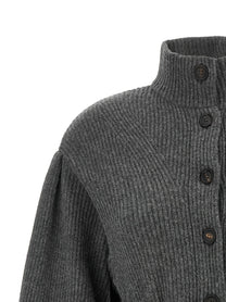 Brunello Cucinelli Belted Cardigan Grey