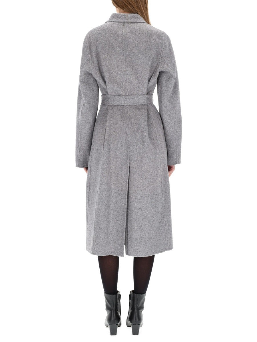 BOSS Women's Belted Coat Grey